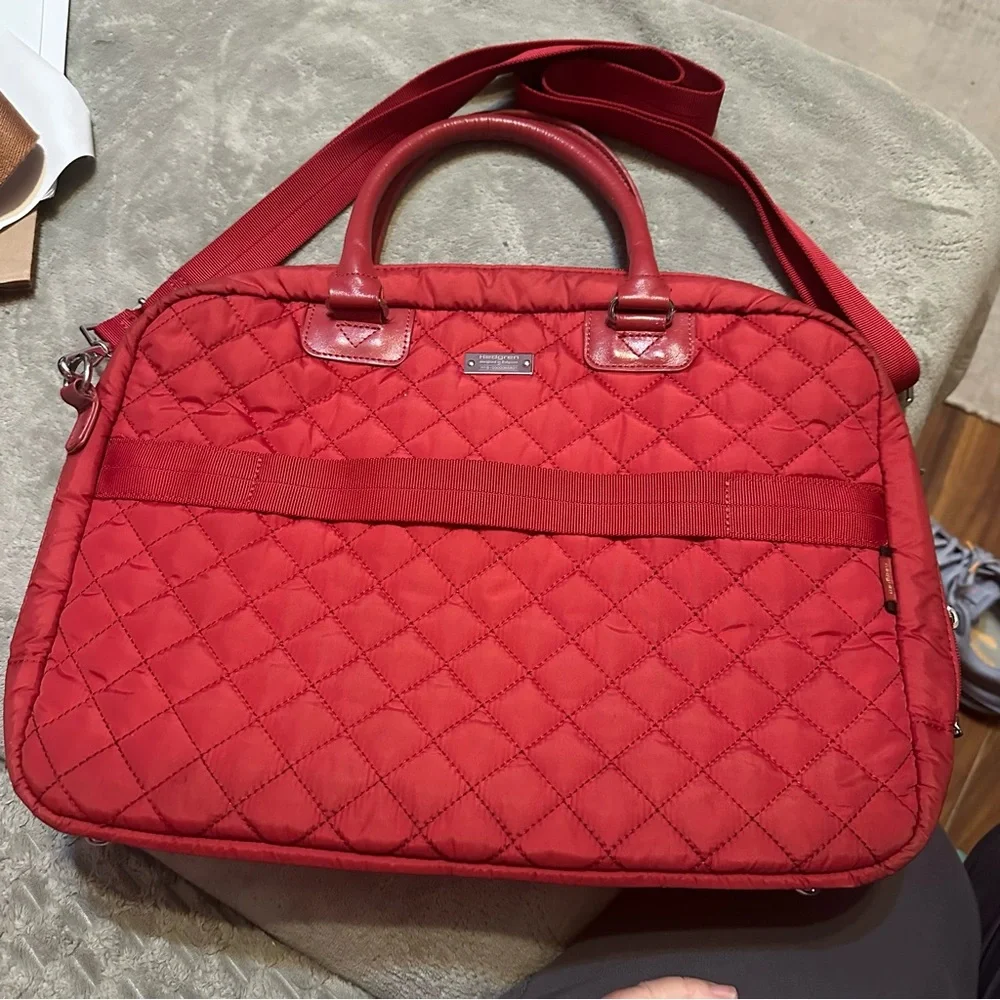 Hedgren Red Quilted‎ Women's Laptop Bag